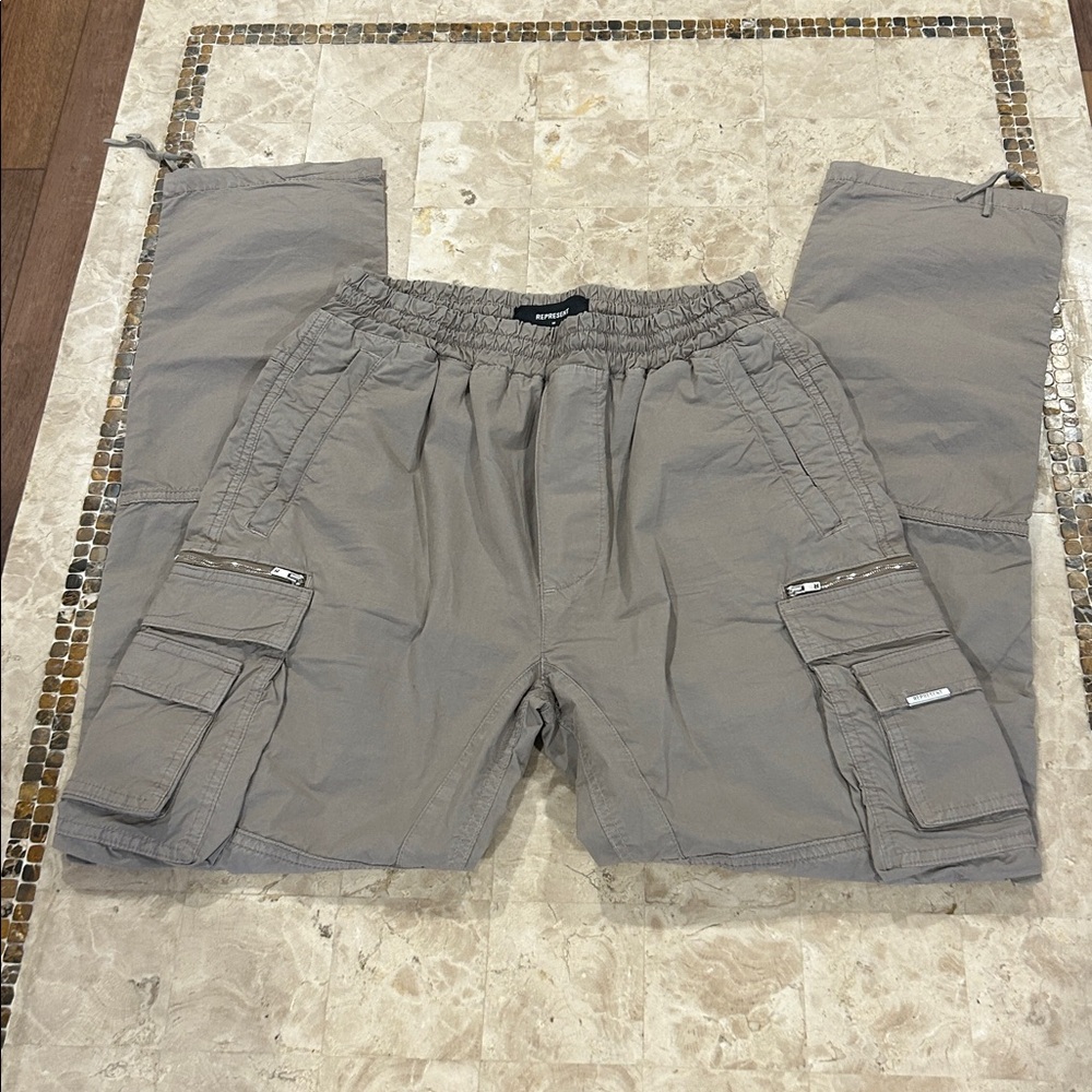 Represent Cargo Pants Elastic Drawstring Waist Co… - image 2